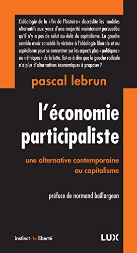 Stock image for L'conomie participaliste : Une alternative contemporaine au capitalisme for sale by Ammareal