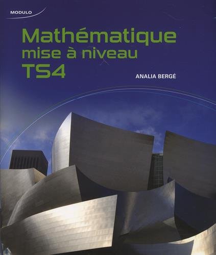 9782896504961: Mathematique mise a niveau TS4