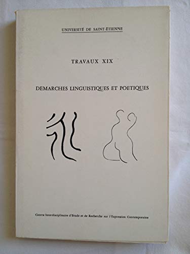 Beispielbild fr Demarches Linguistiques et Poetiques. zum Verkauf von Books+