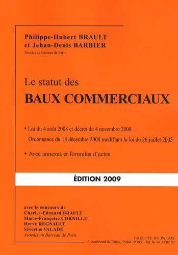 Beispielbild fr Le statut des baux commerciaux zum Verkauf von medimops