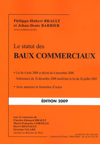 Imagen de archivo de Le statut des baux commerciaux a la venta por medimops