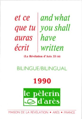 Stock image for Et ce que tu auras  cris : Edition bilingue français-anglais 1990 for sale by Librairie Theatrum Mundi