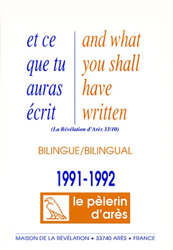 Stock image for Et ce que tu auras  cris : Edition bilingue français-anglais 1991-1992 for sale by Librairie Theatrum Mundi