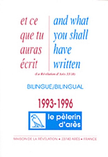 Stock image for Et ce que tu auras cris : Edition bilingue franais-anglais 1993-1996 for sale by Ammareal