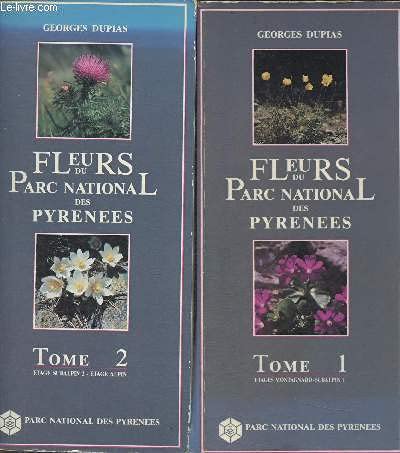 Imagen de archivo de Fleurs du Parc national des Pyrenees - tomes 1 et 2. a la venta por Books+