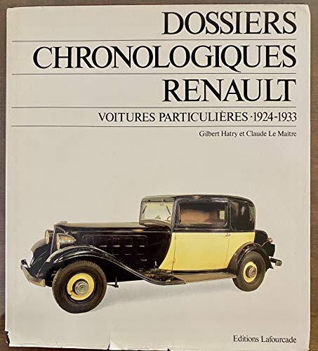 9782902667062: Dossiers chronologiques Renault