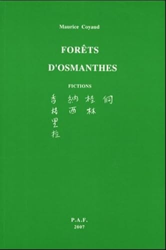 Stock image for Forts d'osmanthes for sale by A TOUT LIVRE