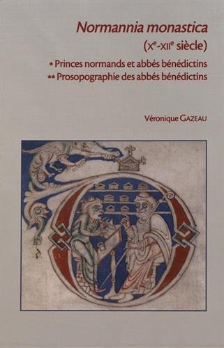 Beispielbild fr Normannia monastica zum Verkauf von A TOUT LIVRE