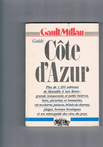 Imagen de archivo de Cte d'Azur a la venta por medimops