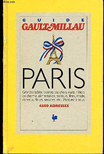 Beispielbild fr GUIDE GAULT MILLAU PARIS 1989 zum Verkauf von medimops