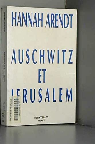 9782903144647: Auschwitz et Jrusalem