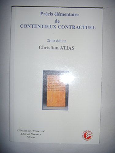 9782903449759: Prcis lmentaire de contentieux contractuel