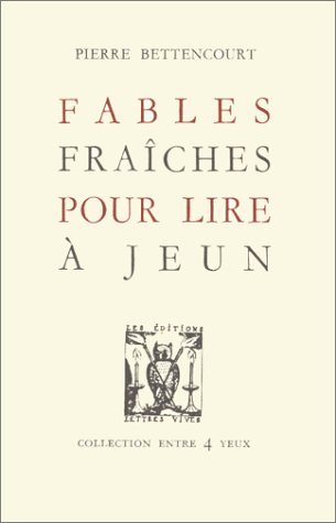 Beispielbild fr Fables fraches pour lire  jeun zum Verkauf von Ammareal