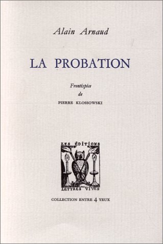 Beispielbild fr La probation zum Verkauf von Ammareal