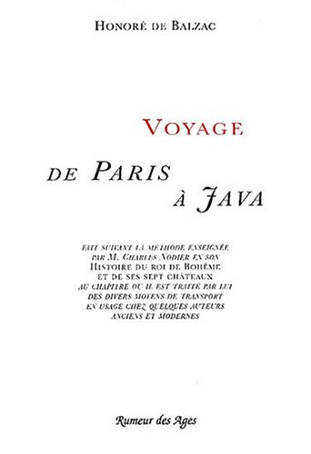 Beispielbild fr Voyage de Paris  Java zum Verkauf von Ammareal