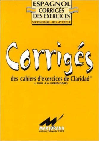 Beispielbild fr Corrigs des exercices de Clarodad zum Verkauf von medimops