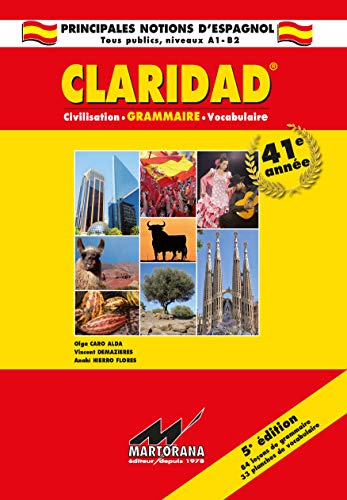 Beispielbild fr CLARIDAD 5e  dition GRAMMAIRE CIVILISATION VOCABULAIRE zum Verkauf von WorldofBooks