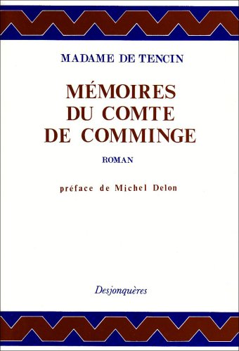 Stock image for Mmoires du comte de Comminge (Roman) for sale by Raritan River Books