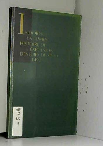 9782904235535: Histoire de l'expulsion des juifs de Sicile