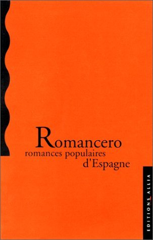 Beispielbild fr Romancero Anonyme zum Verkauf von JLG_livres anciens et modernes