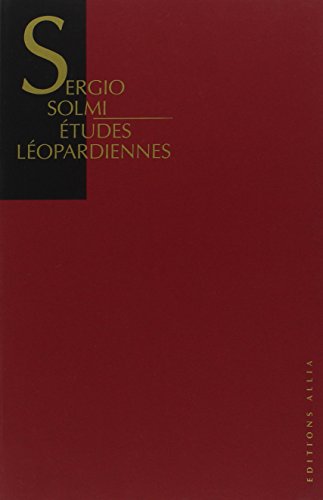 Beispielbild fr Etudes lopardiennes. zum Verkauf von Librairie Vignes Online