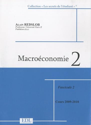 Stock image for Macroconomie 2 : Fascicules 1 et 2 en 2 volumes for sale by medimops