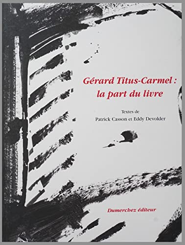 Beispielbild fr La Part du Livre zum Verkauf von Ammareal