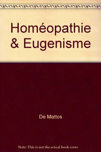 Stock image for Homopathie et eugenisme for sale by medimops