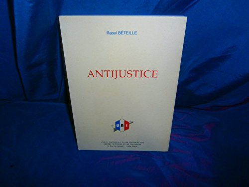 Stock image for ANTIJUSTICE for sale by Ammareal