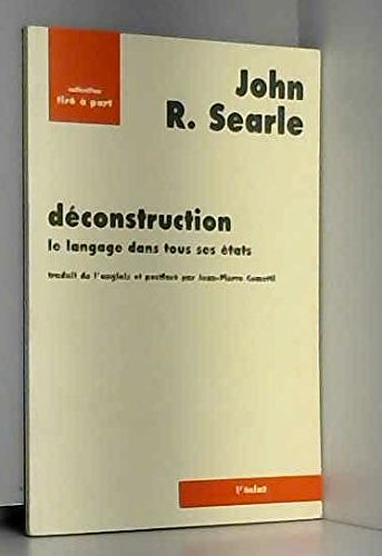 Stock image for Dconstruction : Le Langage Dans Tous Ses tats for sale by RECYCLIVRE