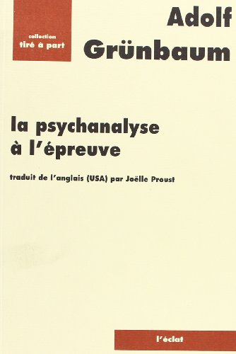 Beispielbild fr La psychanalyse  l'preuve zum Verkauf von medimops