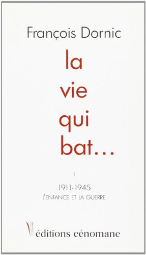Beispielbild fr La vie qui bat-- zum Verkauf von Ammareal