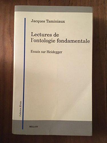 9782905614247: Lectures de l'ontologie fondamentale. Essais sur Heidegger