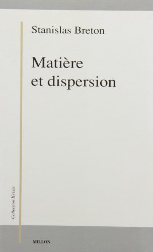 Imagen de archivo de Matire Et Dispersion a la venta por RECYCLIVRE