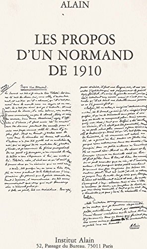 Propos D'un Normand De 1910