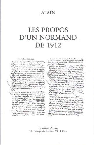 Propos D'un Normand De 1912