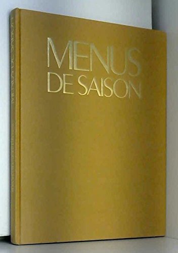 Stock image for Menus de Saisons for sale by Ammareal