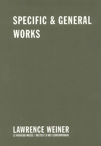 9782905985033: Specific & General Works