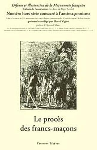 Beispielbild fr Procs des francs-maons zum Verkauf von Gallix
