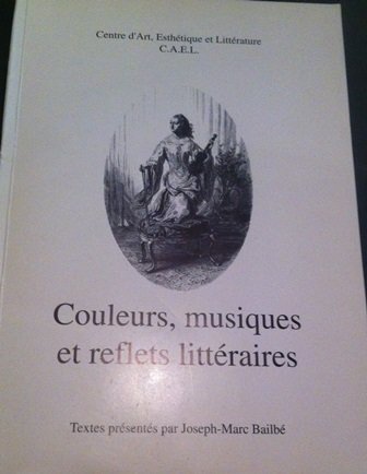 Imagen de archivo de Couleurs, musiques et reflets littraires a la venta por Ammareal