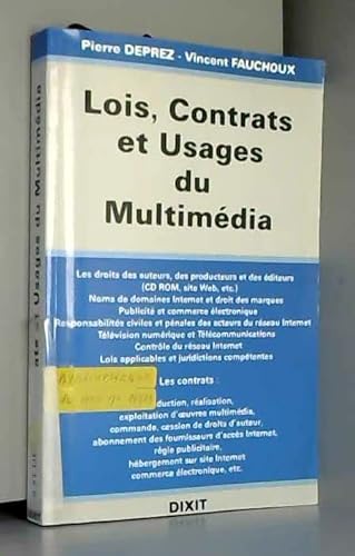 Beispielbild fr Lois, contrats et usages du multimdia zum Verkauf von medimops