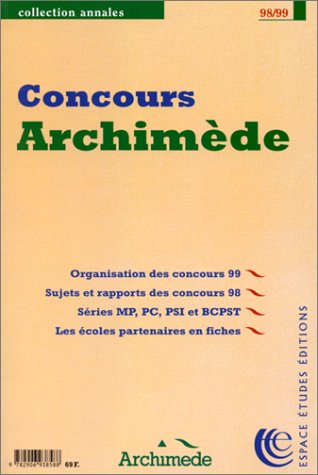 Imagen de archivo de Concours Archimde a la venta por A TOUT LIVRE