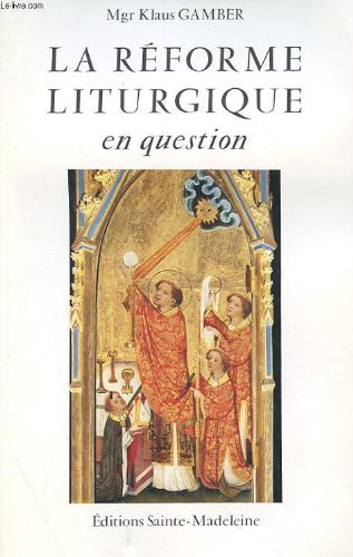 Imagen de archivo de Reforme Liturgique en Question a la venta por medimops