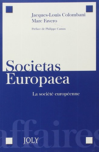 Beispielbild fr societas europaea. la socit europenne zum Verkauf von Ammareal