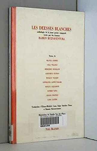 Imagen de archivo de Deesses Blanches Anthol.Jeune Poesie Espagno [Unknown Binding] Buenaventura, Ram n; Cano, Elena-Mich le and Sánchez Paños, Inigo a la venta por LIVREAUTRESORSAS