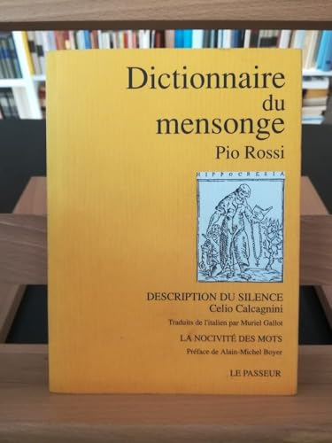 9782907913164: Dictionnaire du mensonge