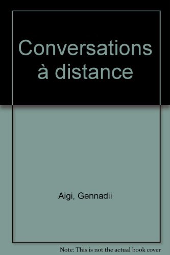 Imagen de archivo de CONVERSATIONS A DISTANCE a la venta por Gallix