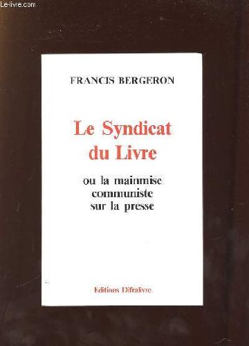 Stock image for Le Syndicat du livre for sale by Librairie Th  la page