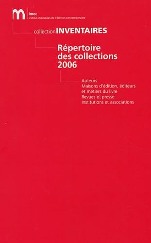 Imagen de archivo de Rpertoire des collections a la venta por Ammareal