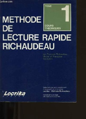 Stock image for Mthode de lecture rapide Richaudeau for sale by A TOUT LIVRE